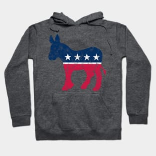 Vintage Democrat Donkey Logo Hoodie